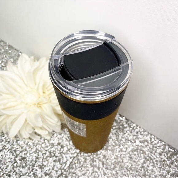 Starbucks Gold Flake Stainless Steel Cold Cup Nwt - Picture 3 of 4